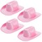 4-Pack Pink Felt Cowboy Hats - Bulk Pack of Cowboy Hats for Women, Girls, Men, Birthday, Party, Bachelorette (Adult Size)